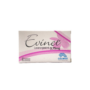 EVINET TABLETAS 0.75 MG CAJA X 2 UNDS